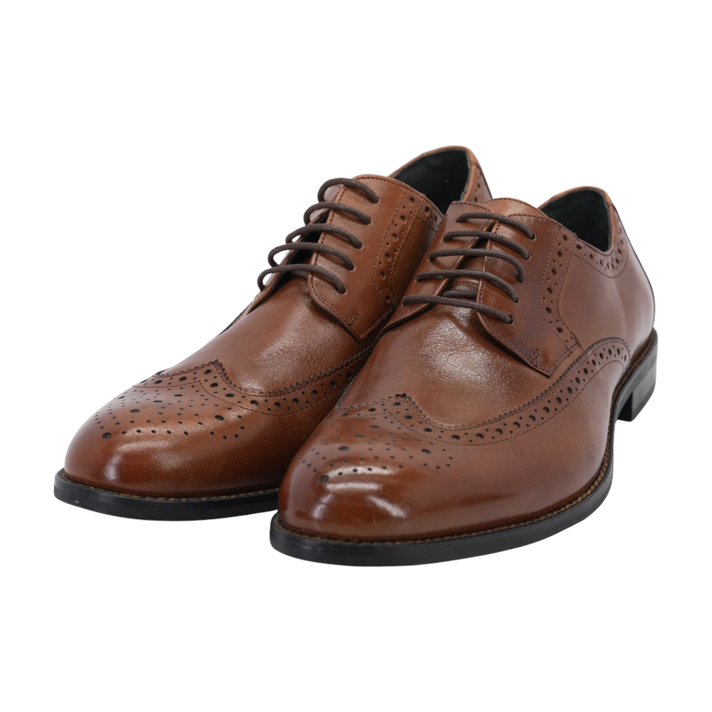 Brown Lace-Up Dress Shoes