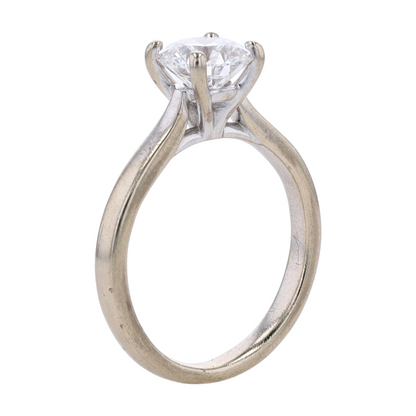 1 ct 14K White Gold Lab Grown Diamond Engagement Ring