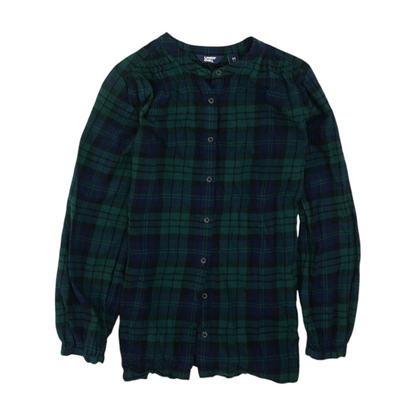 Green Plaid Flannel Button Down