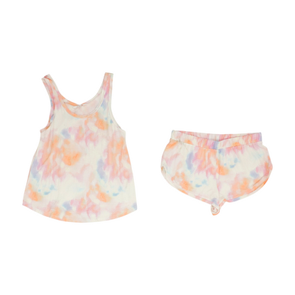 Multi Tie-Dye Pajama Set