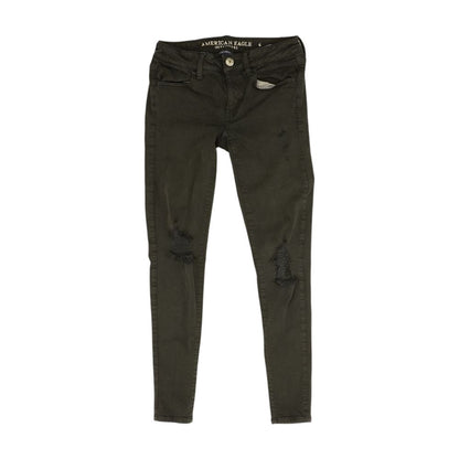 Black Low Rise Skinny Leg Jeans