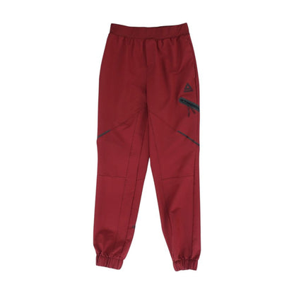 Red Solid Active Pants