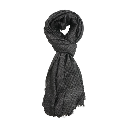 Black Polyester Scarf