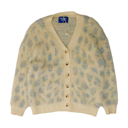Cream Polka Dot Cardigan Sweater