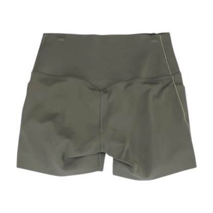 Green Solid Active Shorts