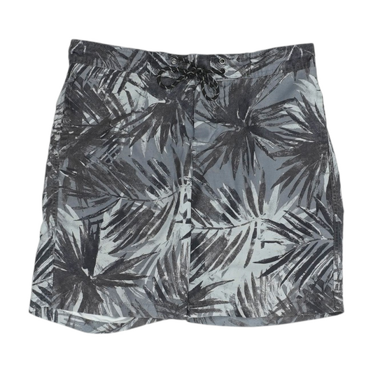 Charcoal Tropical Swim Bottom