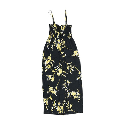Black Floral Jumpsuit