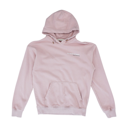 Pink Solid Hoodie Pullover