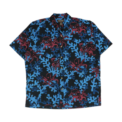 Multi Graphic Short Sleeve Button Down