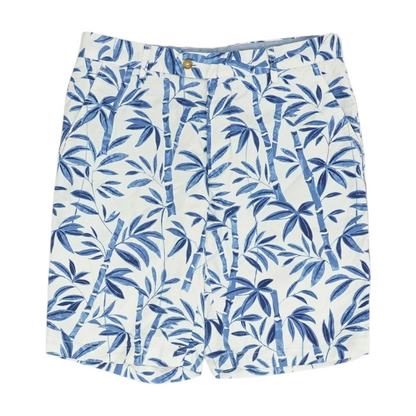 White Tropical Chino Shorts