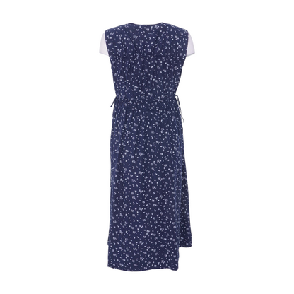 Navy Floral Midi Dress