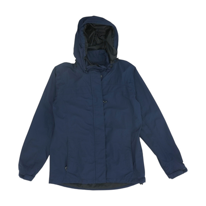 Navy Solid Rain Jacket