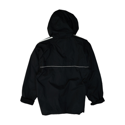 Black Solid Rain Jacket