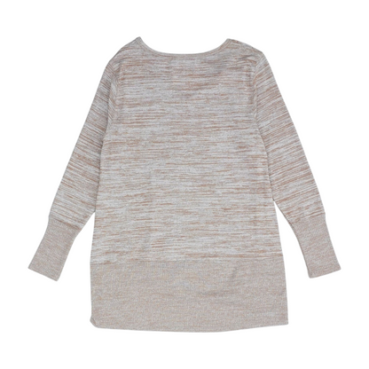 Brown Abstract Pullover Sweater