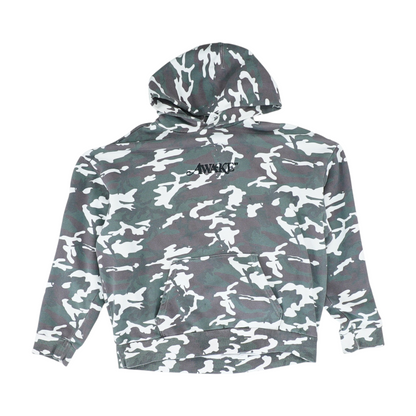 Multi Camo Hoodie Pullover