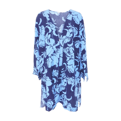 Blue Plus Floral Cardigan