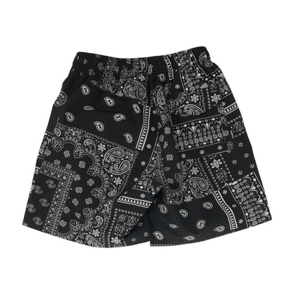 Black Paisley Swim Bottom