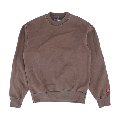 Brown Solid Sweatshirt Pullover