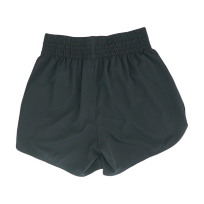 Black Solid Active Shorts