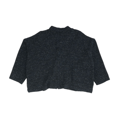 Navy Abstract Cardigan Sweater