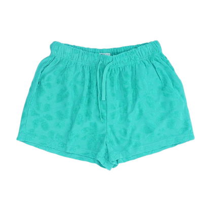 Green Floral Active Shorts