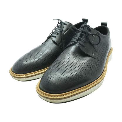 Black Leather Derby/oxford Dress Shoes