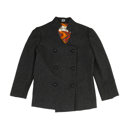 Vintage Charcoal Solid Blazer