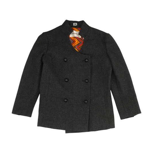Vintage Charcoal Solid Blazer