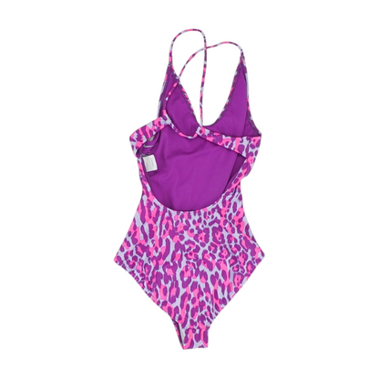 Purple Animal Print One-Piece