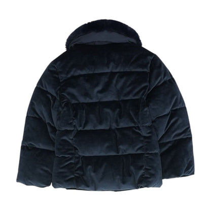 Navy Solid Puffer Jacket