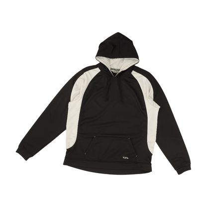 Black Color Block Hoodie Pullover