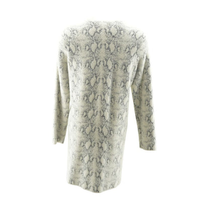 Blue Graphic Cardigan Sweater