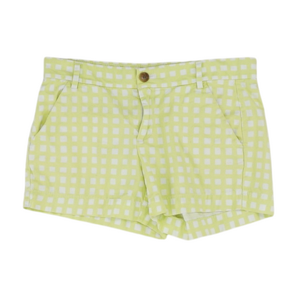 Green Check Chino Shorts