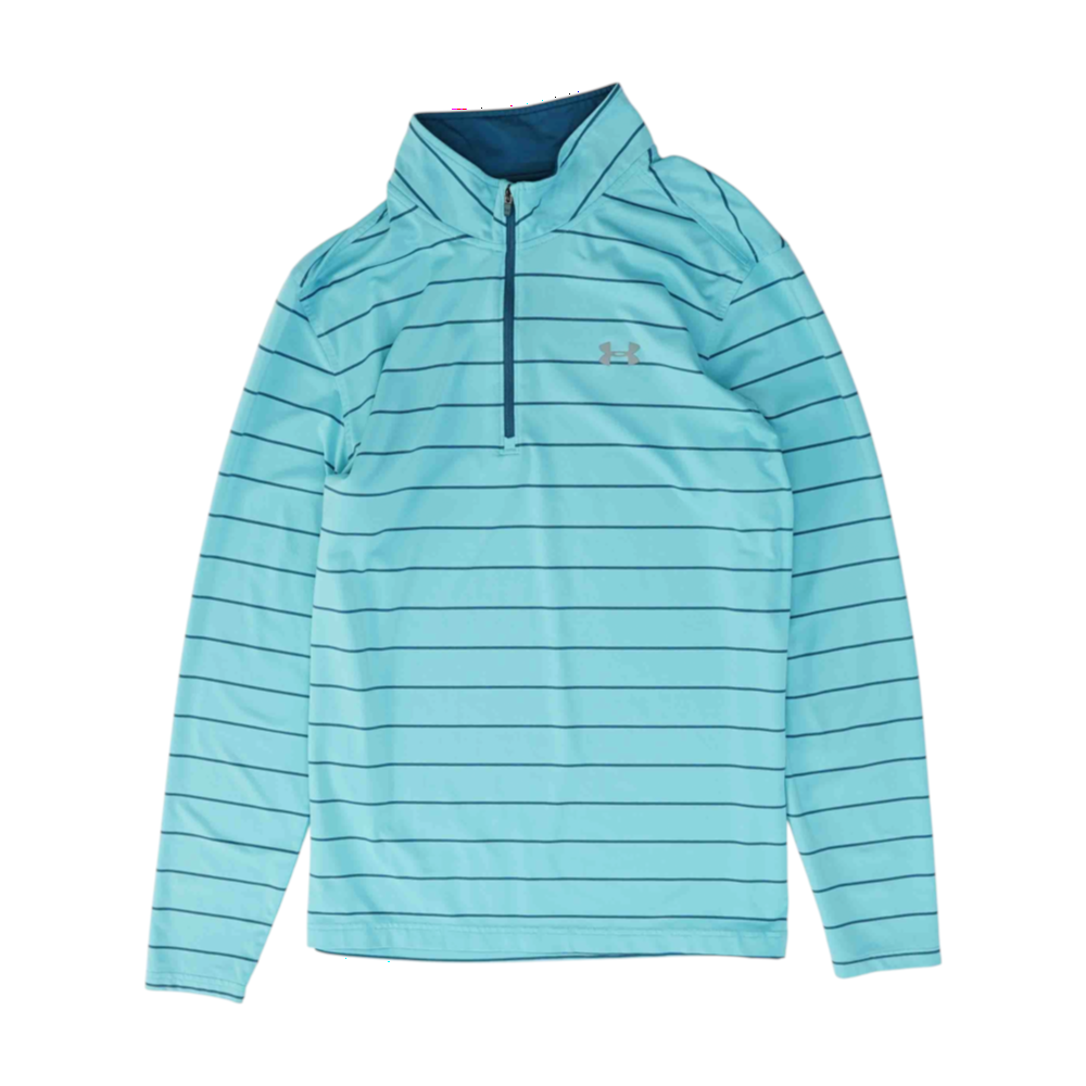 Blue Striped 1/4 Zip Pullover