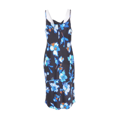 Black Floral Midi Dress