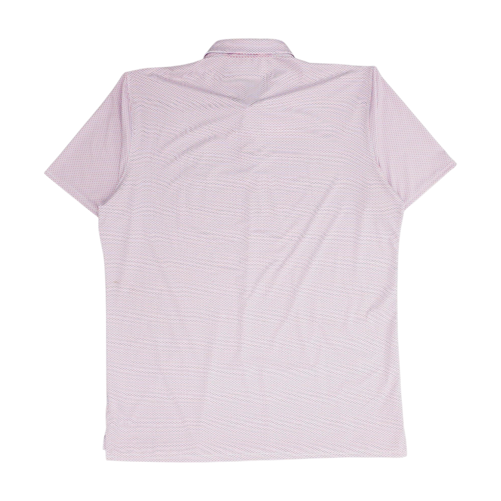 Holderness & Bourne Pink Print Short Sleeve Polo – Image 2