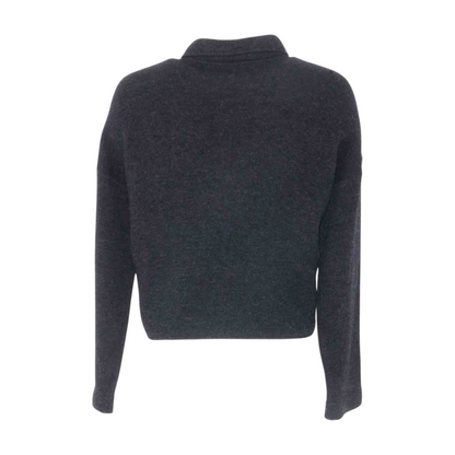 Charcoal Cardigan Sweater