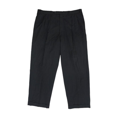 Charcoal Solid Dress Pants