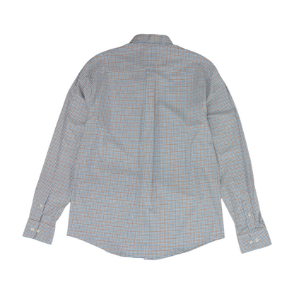 Blue Plaid Long Sleeve Button Down