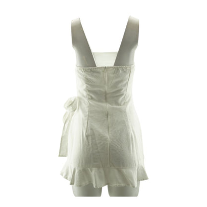White Formal Mini Dress