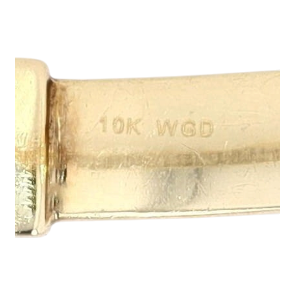 3/4 ctw 10K Yellow Gold Diamond Bangle Bracelet