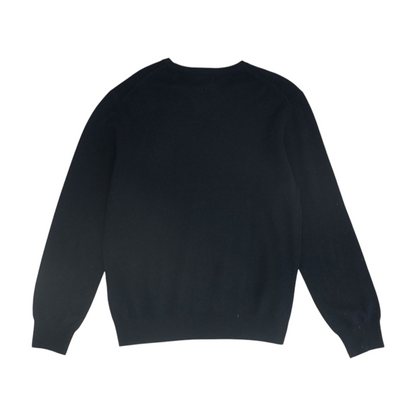 Navy Solid Pullover Sweater