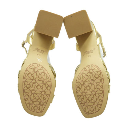 Gold Block Heels
