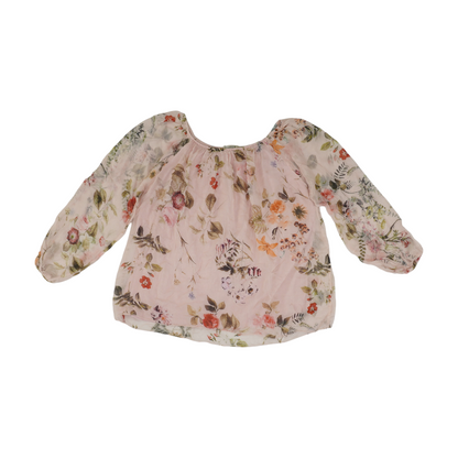 Pink Floral Blouse