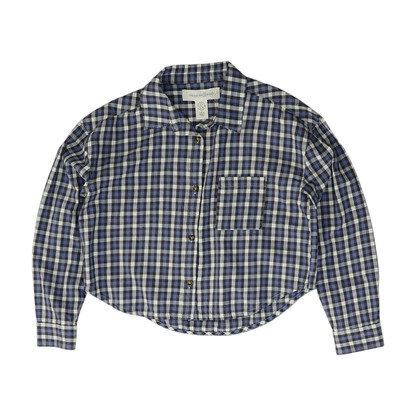 Blue Plaid Flannel Button Down
