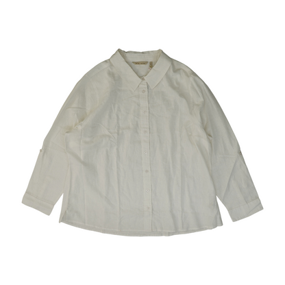 White Plus Button Down