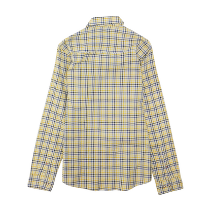 Yellow Plaid Long Sleeve Button Down