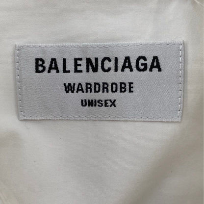 White 2021 College-Logo Embroidered Ls Button Down