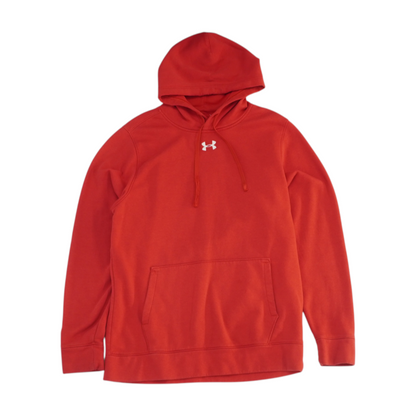 Red Solid Hoodie Pullover