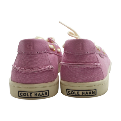 Pink Lace-Up Flats